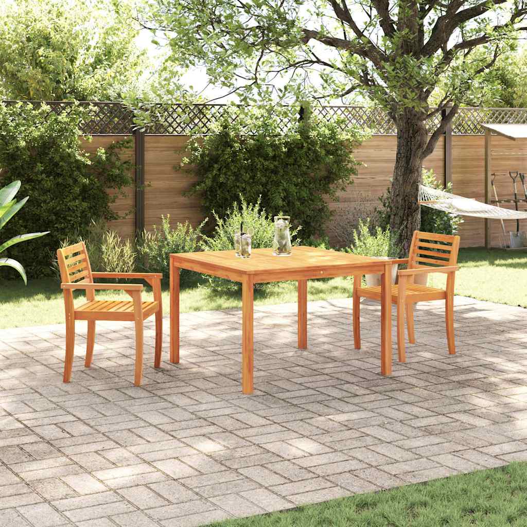 vidaXL Zestaw do jadalni w ogrodzie 3 pcs Brązowy Lite Drewno Akacji