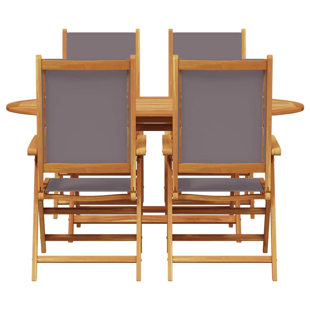 vidaXL Zestaw do jadalni w ogrodzie 5 pcs Antracyt Lite Drewno Akacji