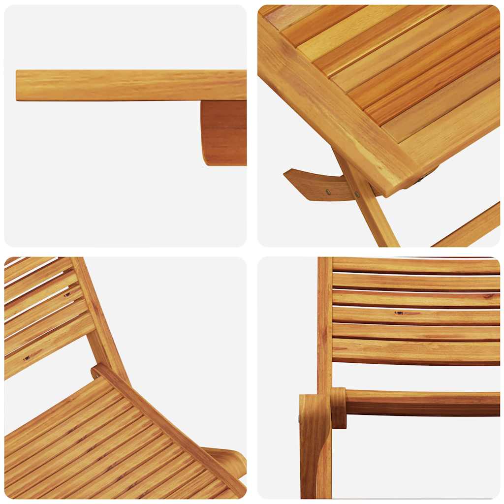 vidaXL Zestaw do jadalni w ogrodzie 7 pcs Brązowy Lite Drewno Akacji