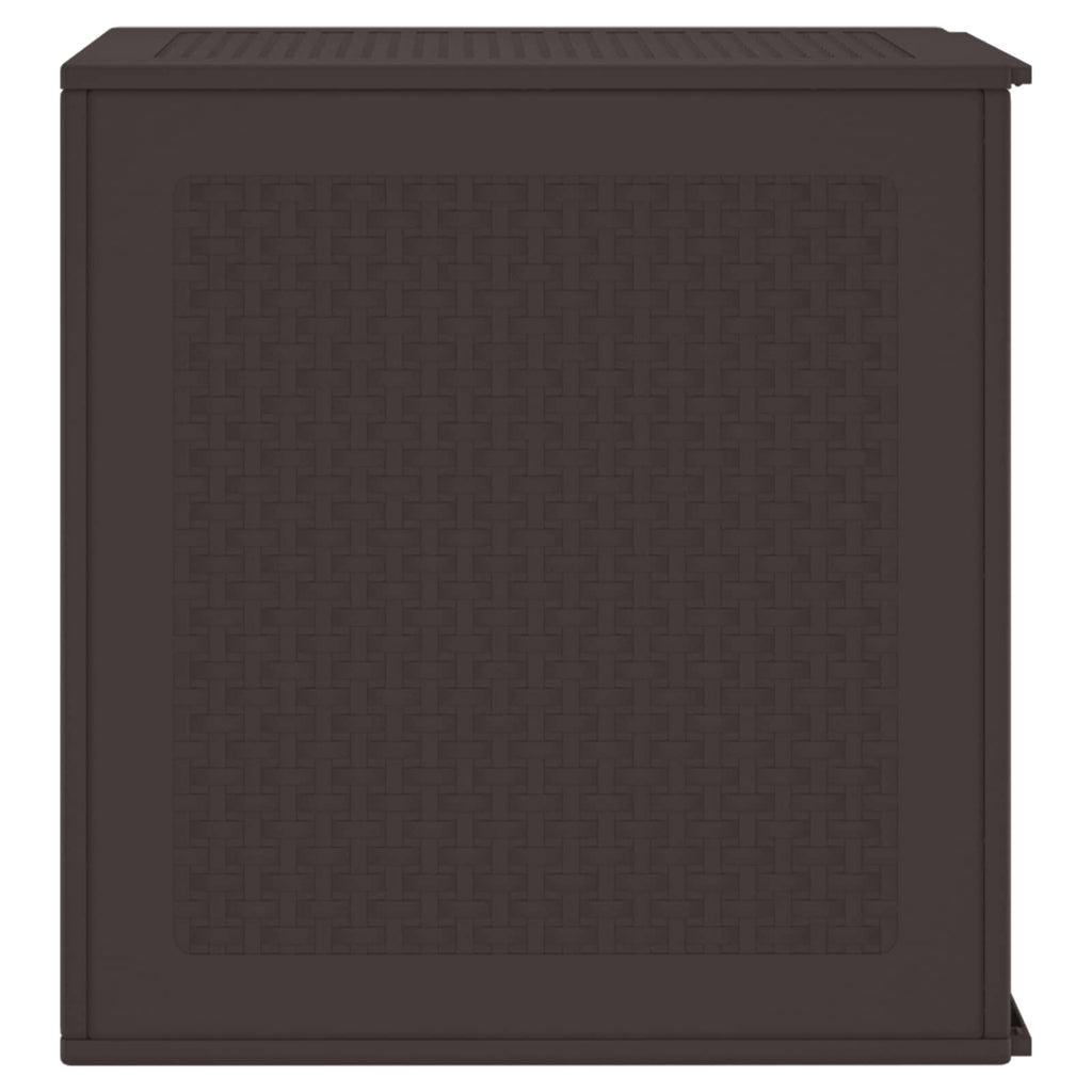 vidaXL Skrzynia do przechowywania Brązowy 55 x 53 x 57 cm polipropylen