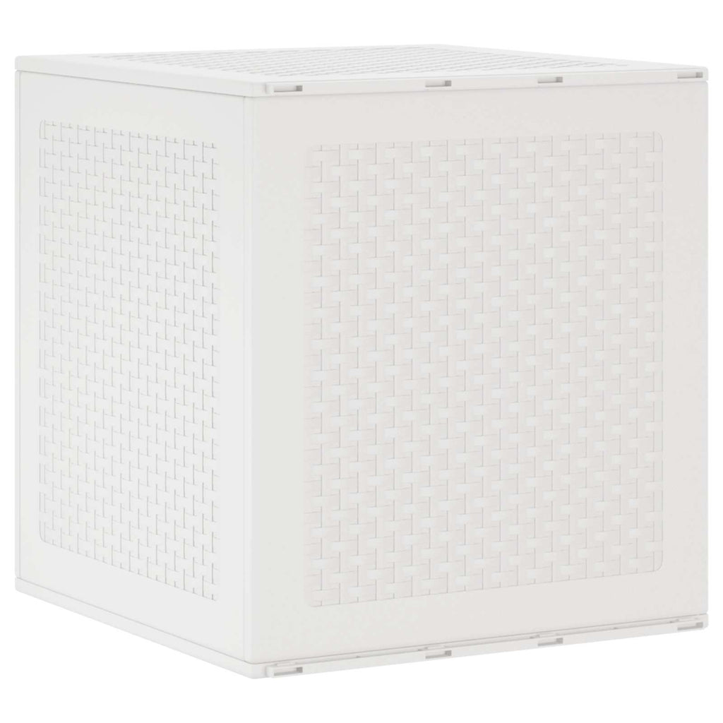 vidaXL Skrzynia do przechowywania Biały 55 x 53 x 57 cm polipropylen