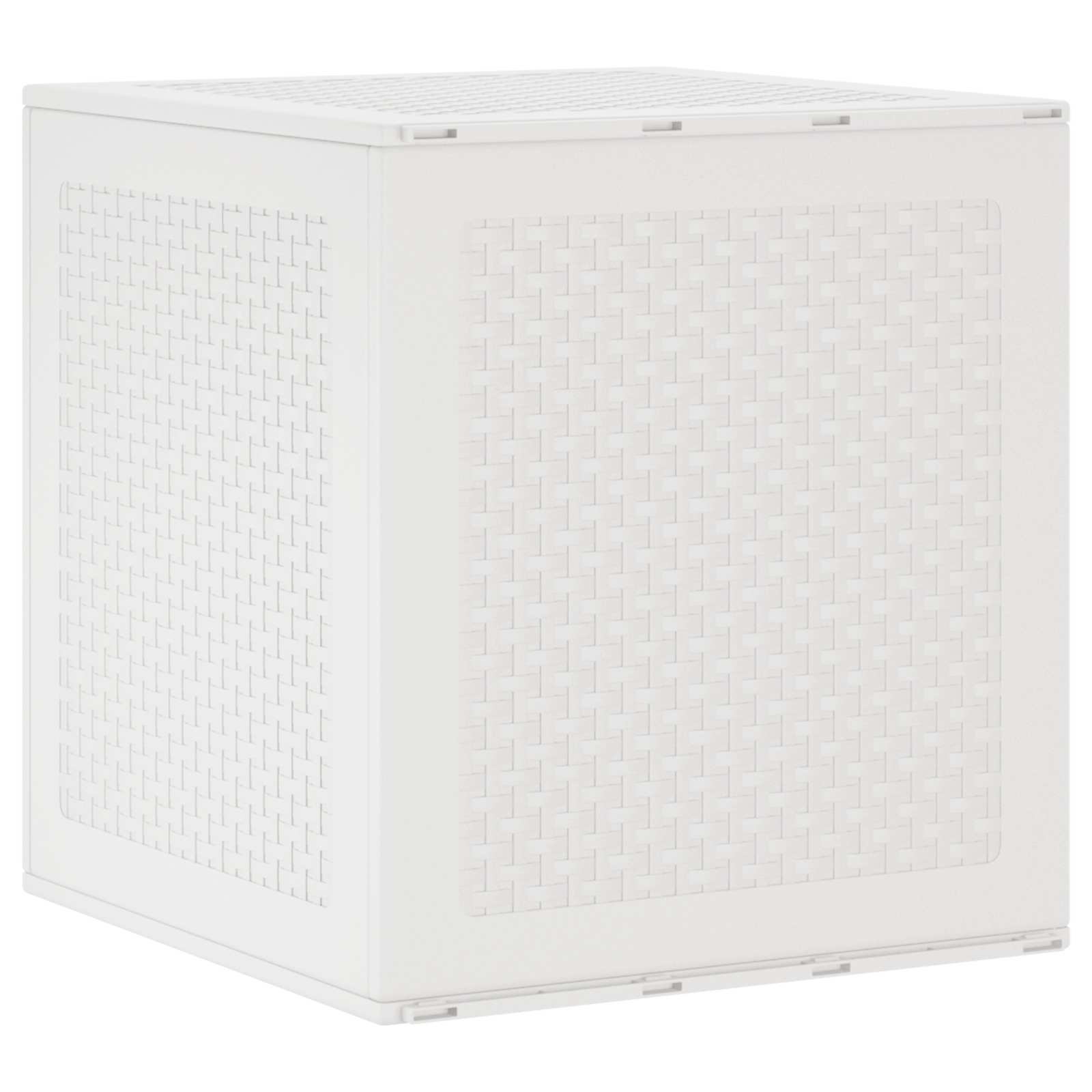vidaXL Skrzynia do przechowywania Biały 55 x 53 x 57 cm polipropylen