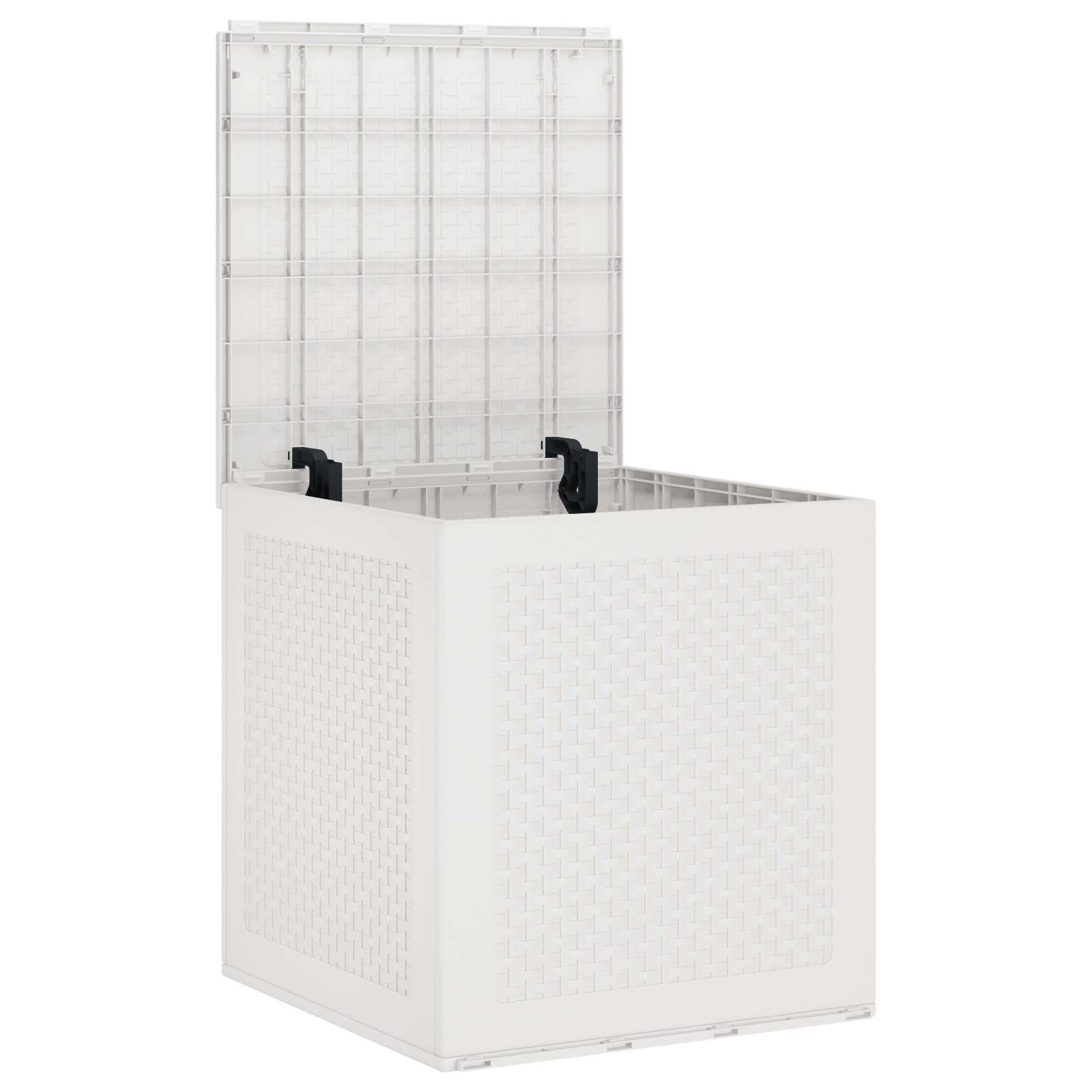 vidaXL Skrzynia do przechowywania Biały 55 x 53 x 57 cm polipropylen