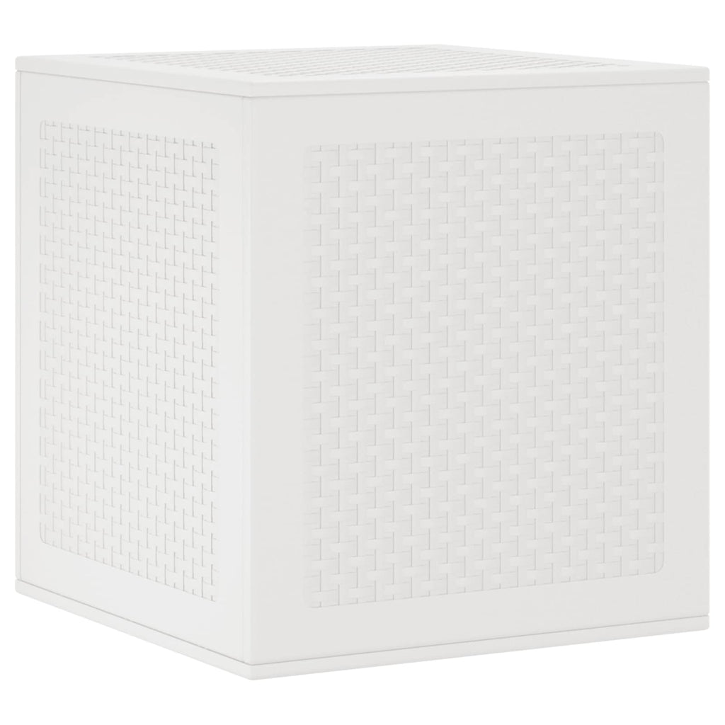 vidaXL Skrzynia do przechowywania Biały 55 x 53 x 57 cm polipropylen