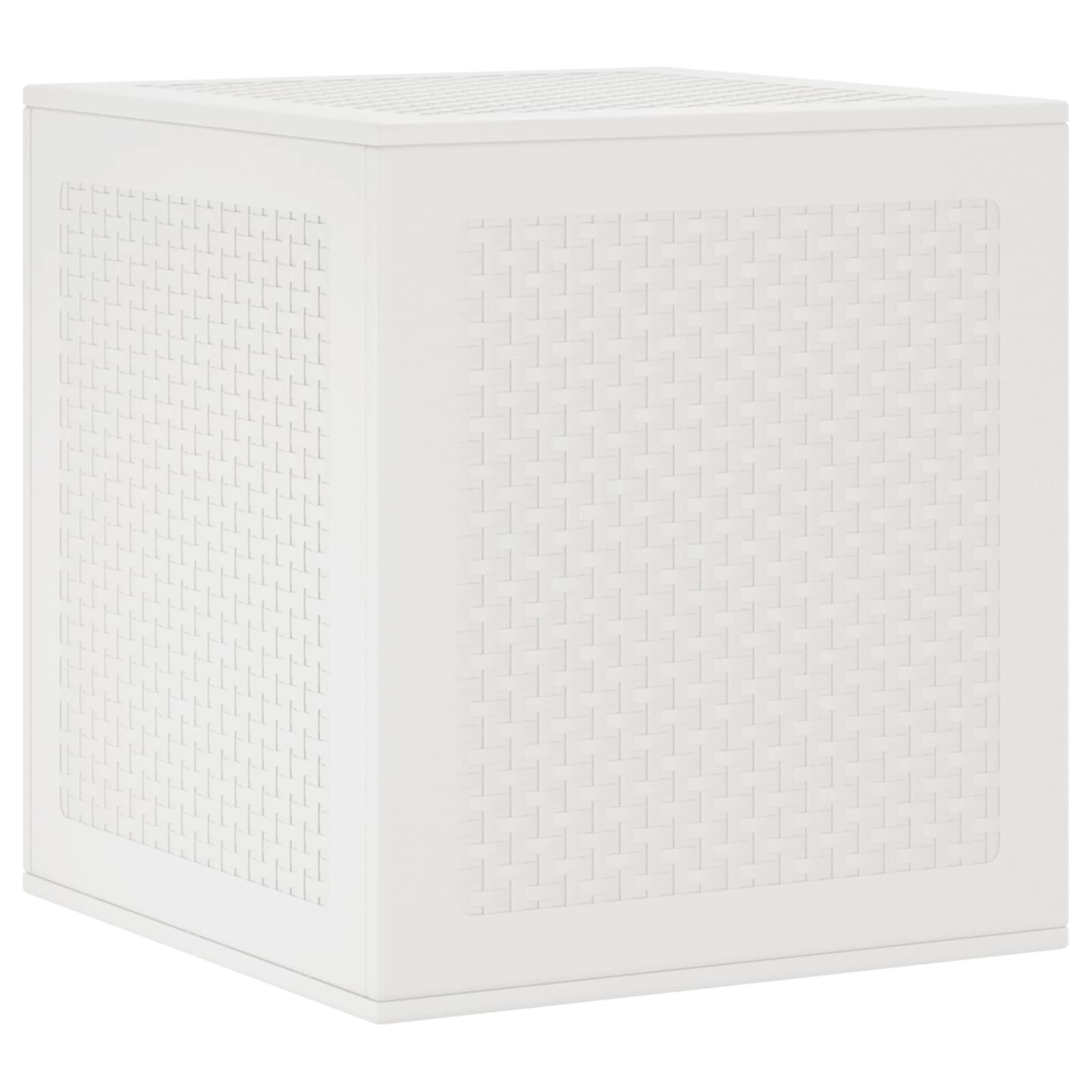 vidaXL Skrzynia do przechowywania Biały 55 x 53 x 57 cm polipropylen