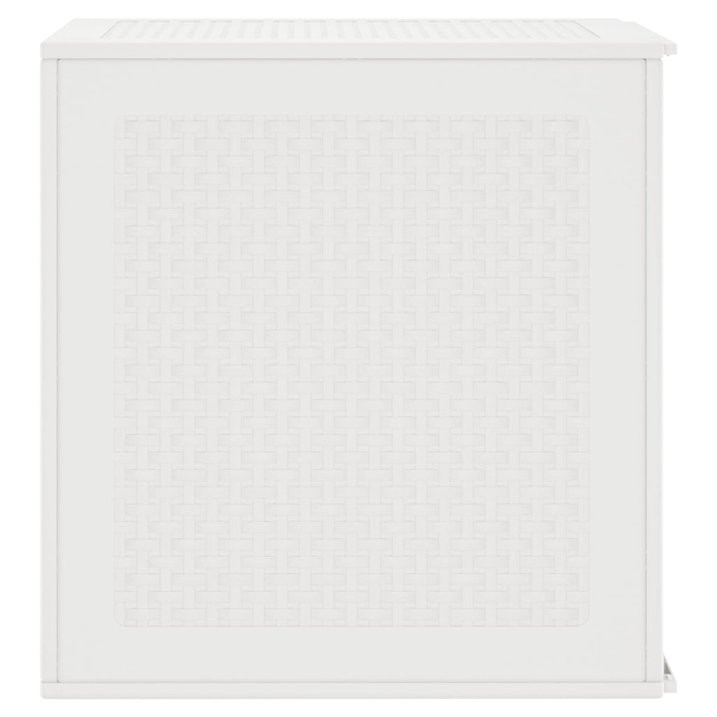 vidaXL Skrzynia do przechowywania Biały 55 x 53 x 57 cm polipropylen