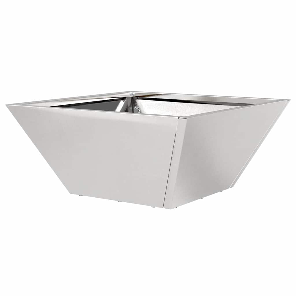 vidaXL Doniczka ogrodowa 5 pcs Srebrny 35 x 35 x 15 cm Stal nierdzewna