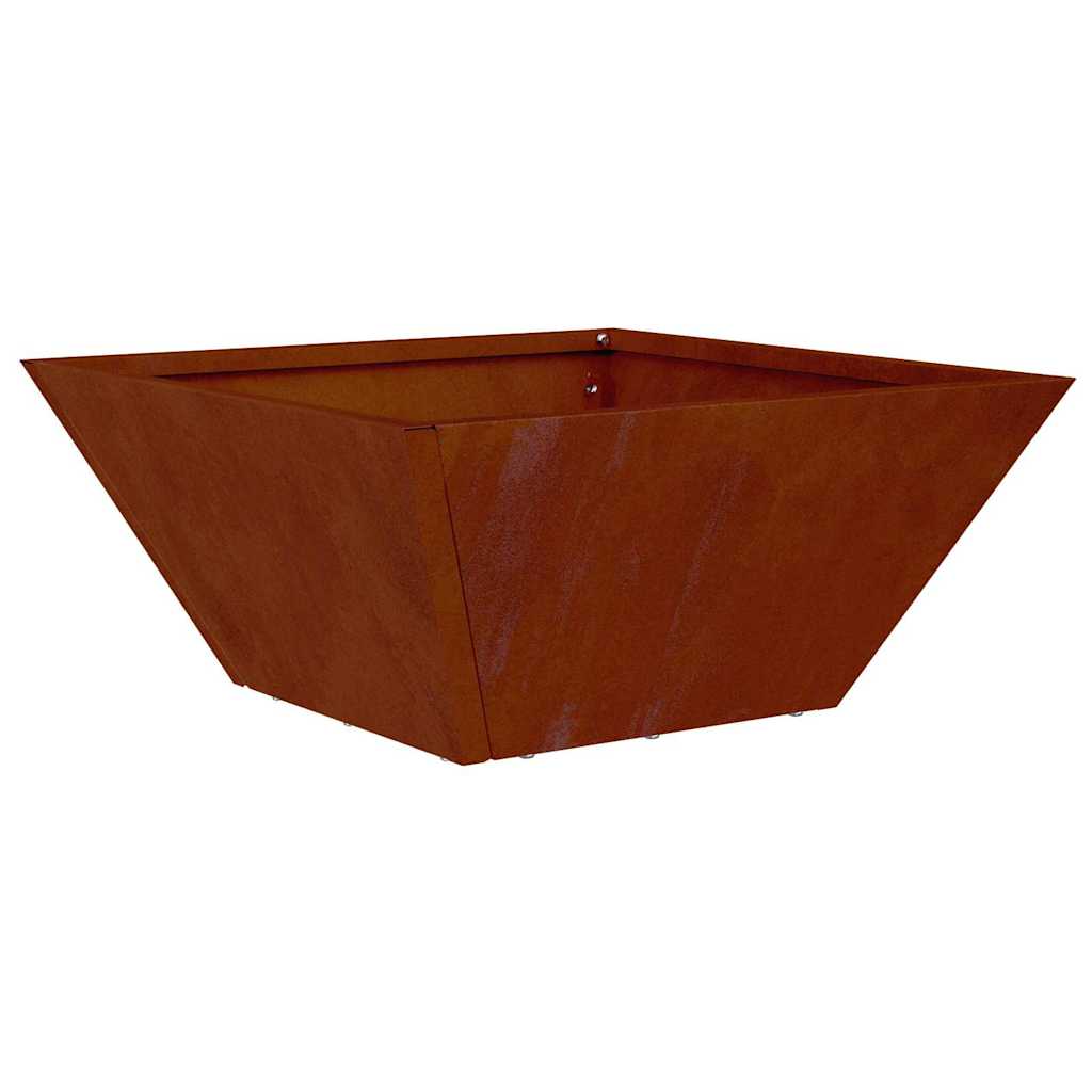 vidaXL Doniczka ogrodowa Rdzawy 35 x 35 x 15 cm