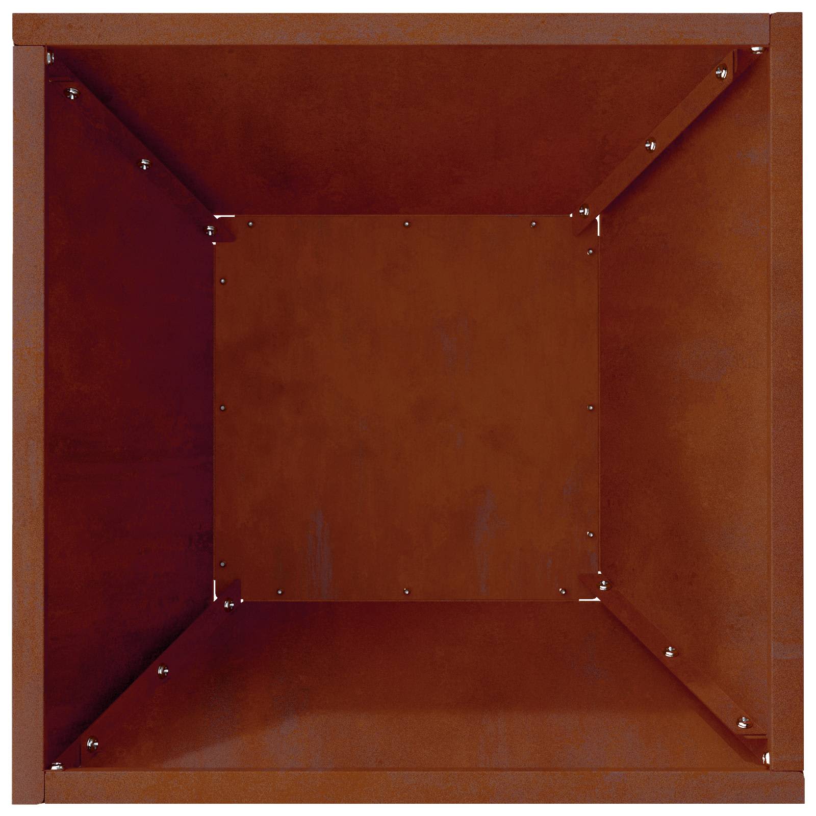 vidaXL Doniczka ogrodowa Rdzawy 35 x 35 x 15 cm