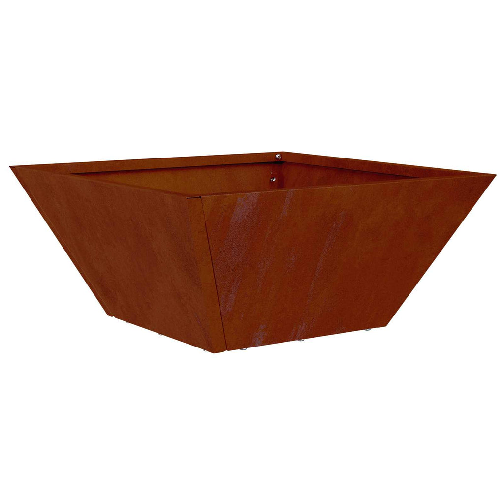 vidaXL Doniczka ogrodowa 5 pcs Rdzawy 35 x 35 x 15 cm