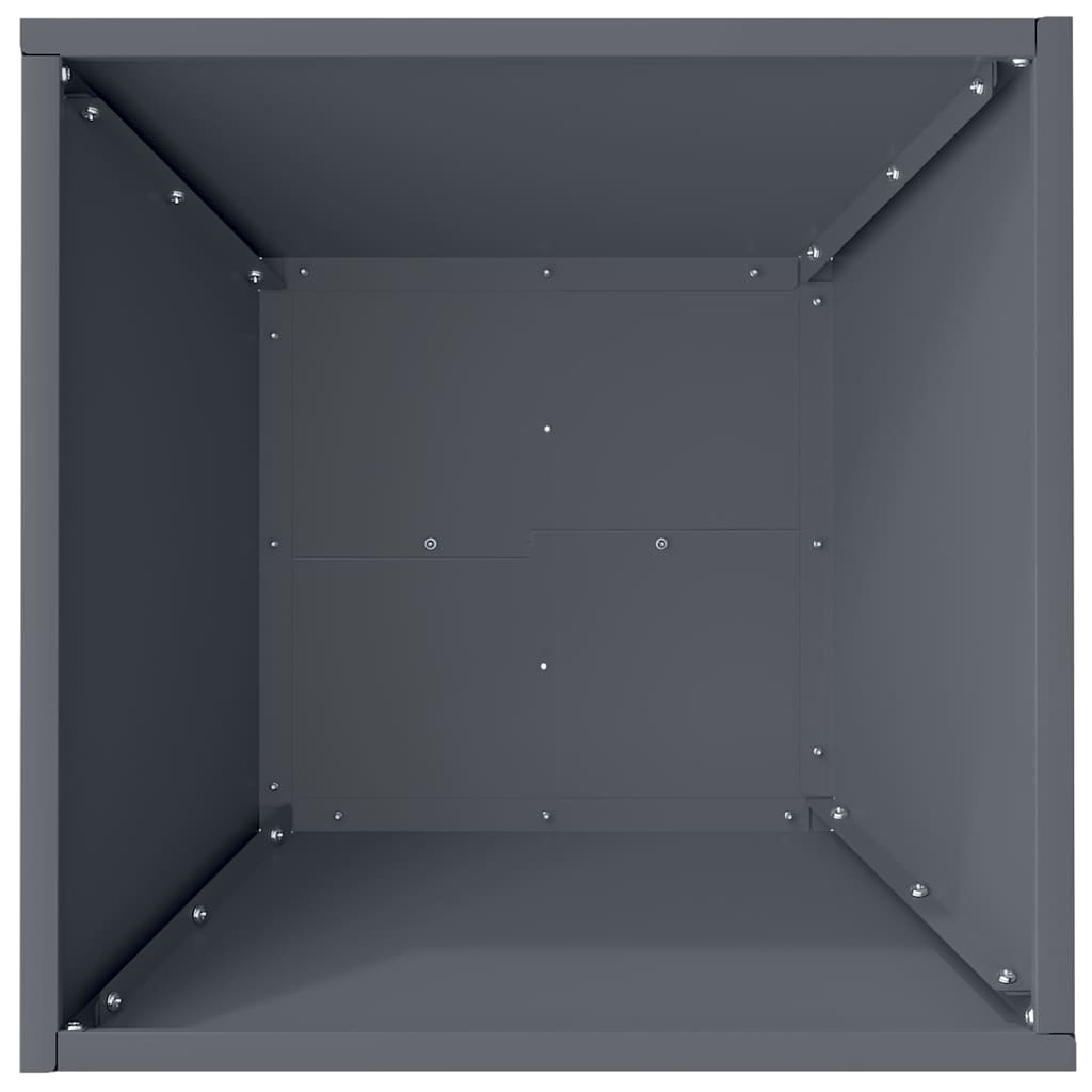 vidaXL Doniczka ogrodowa 5 pcs Antracyt 40 x 40 x 15 cm