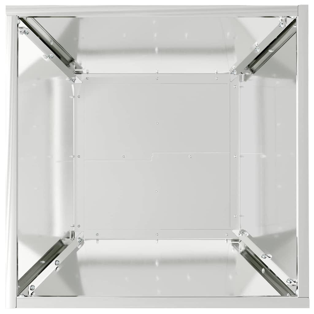 vidaXL Doniczka ogrodowa 5 pcs Srebrny 40 x 40 x 15 cm