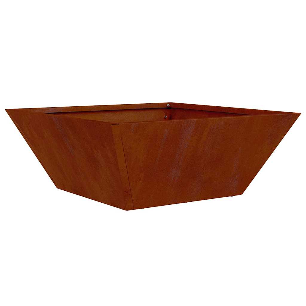 vidaXL Doniczka ogrodowa 5 pcs Rdzawy 40 x 40 x 15 cm