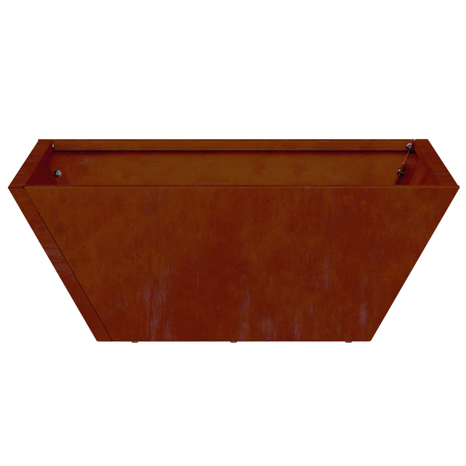 vidaXL Doniczka ogrodowa 5 pcs Rdzawy 40 x 40 x 15 cm