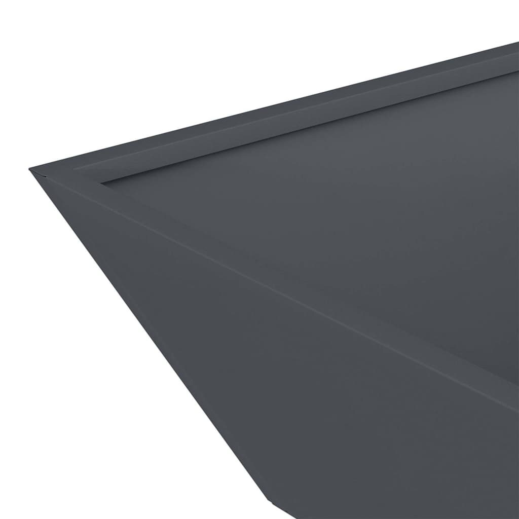 vidaXL Doniczka ogrodowa 5 pcs Antracyt 50 x 50 x 15 cm