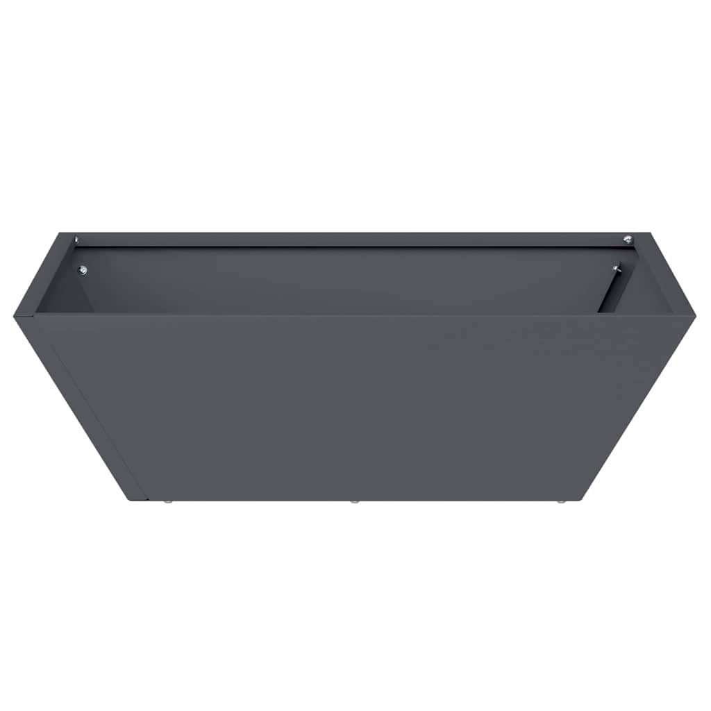 vidaXL Doniczka ogrodowa 5 pcs Antracyt 50 x 50 x 15 cm