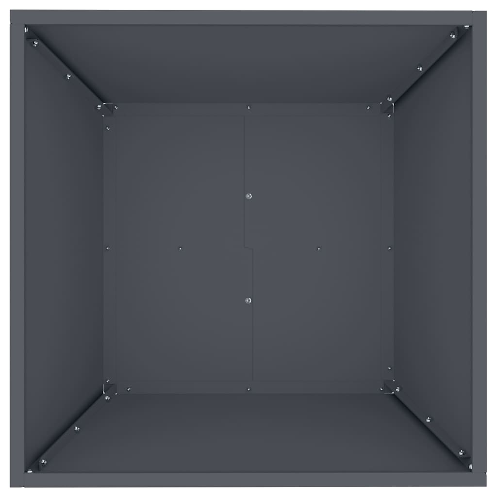 vidaXL Doniczka ogrodowa 5 pcs Antracyt 50 x 50 x 15 cm