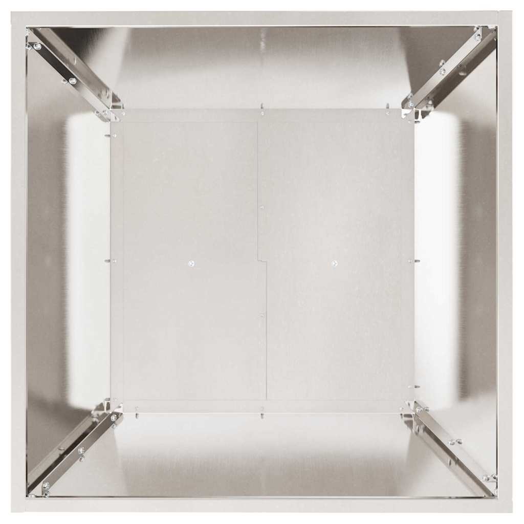 vidaXL Doniczka ogrodowa 5 pcs Srebrny 50 x 50 x 15 cm Stal nierdzewna
