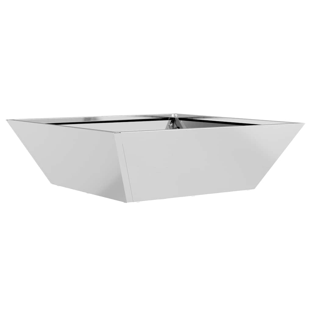 vidaXL Doniczka ogrodowa 5 pcs Srebrny 50 x 50 x 15 cm
