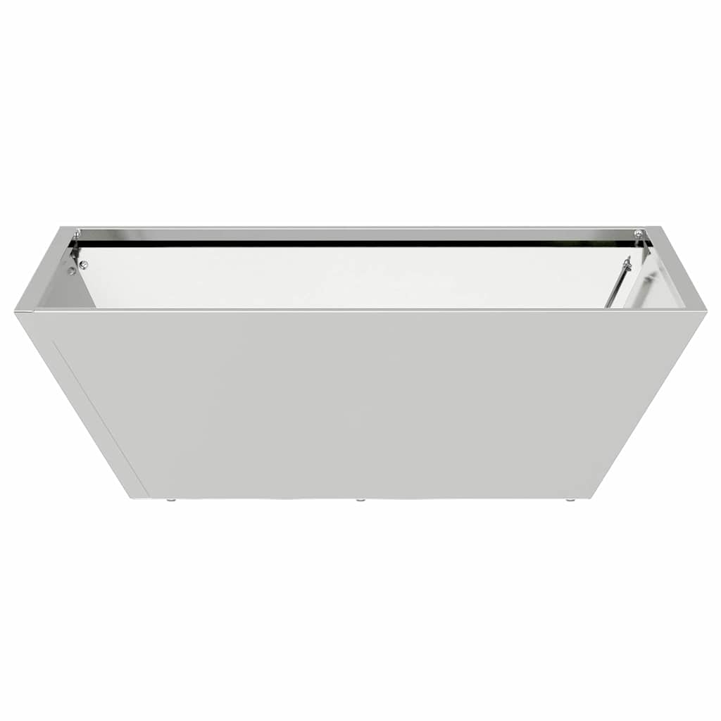 vidaXL Doniczka ogrodowa 5 pcs Srebrny 50 x 50 x 15 cm