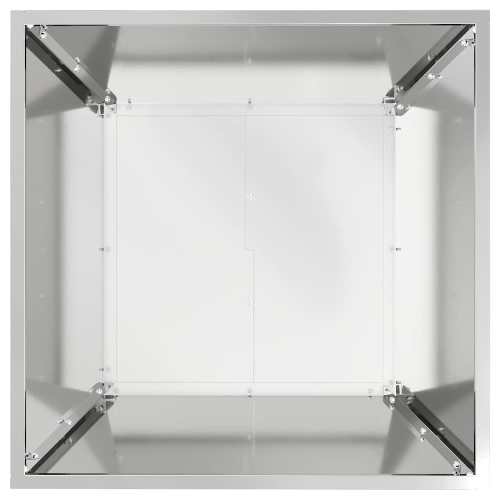 vidaXL Doniczka ogrodowa 5 pcs Srebrny 50 x 50 x 15 cm