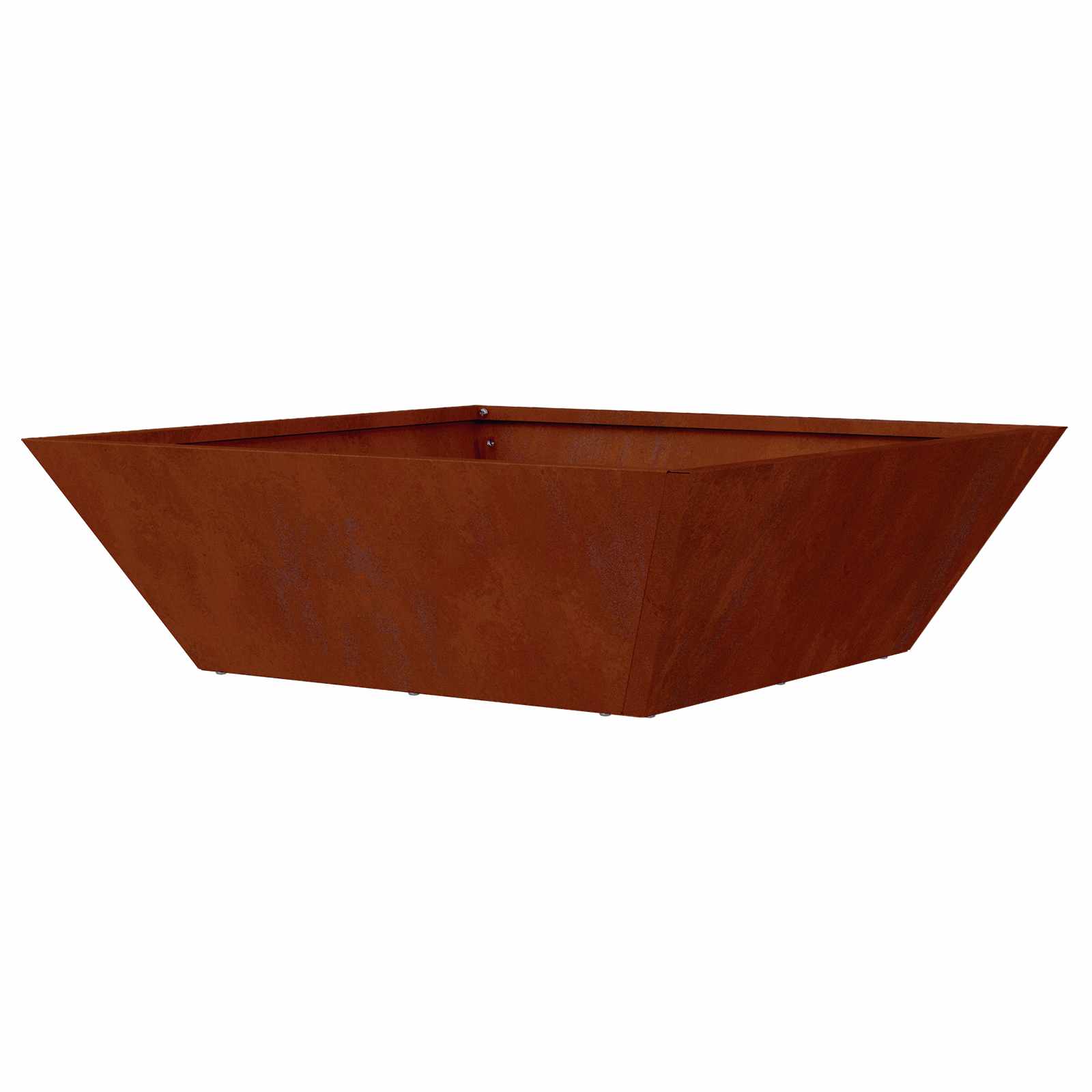 vidaXL Doniczka ogrodowa 5 pcs Rdzawy 50 x 50 x 15 cm