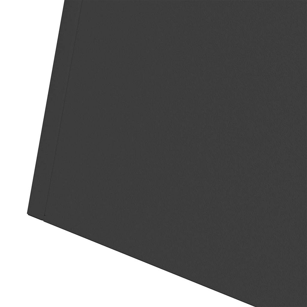 vidaXL Donica słupowa 2 pcs Czarny 35 x 35 x 73 cm
