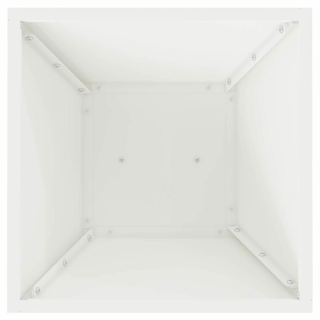 vidaXL Donica słupowa Biały 35 x 35 x 73 cm