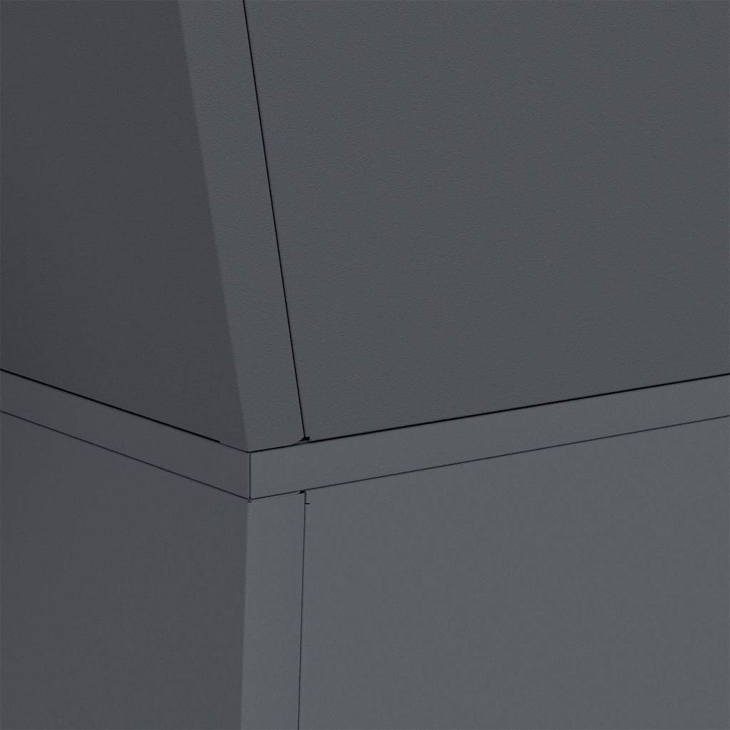 vidaXL Donica słupowa Antracyt 35 x 35 x 73 cm