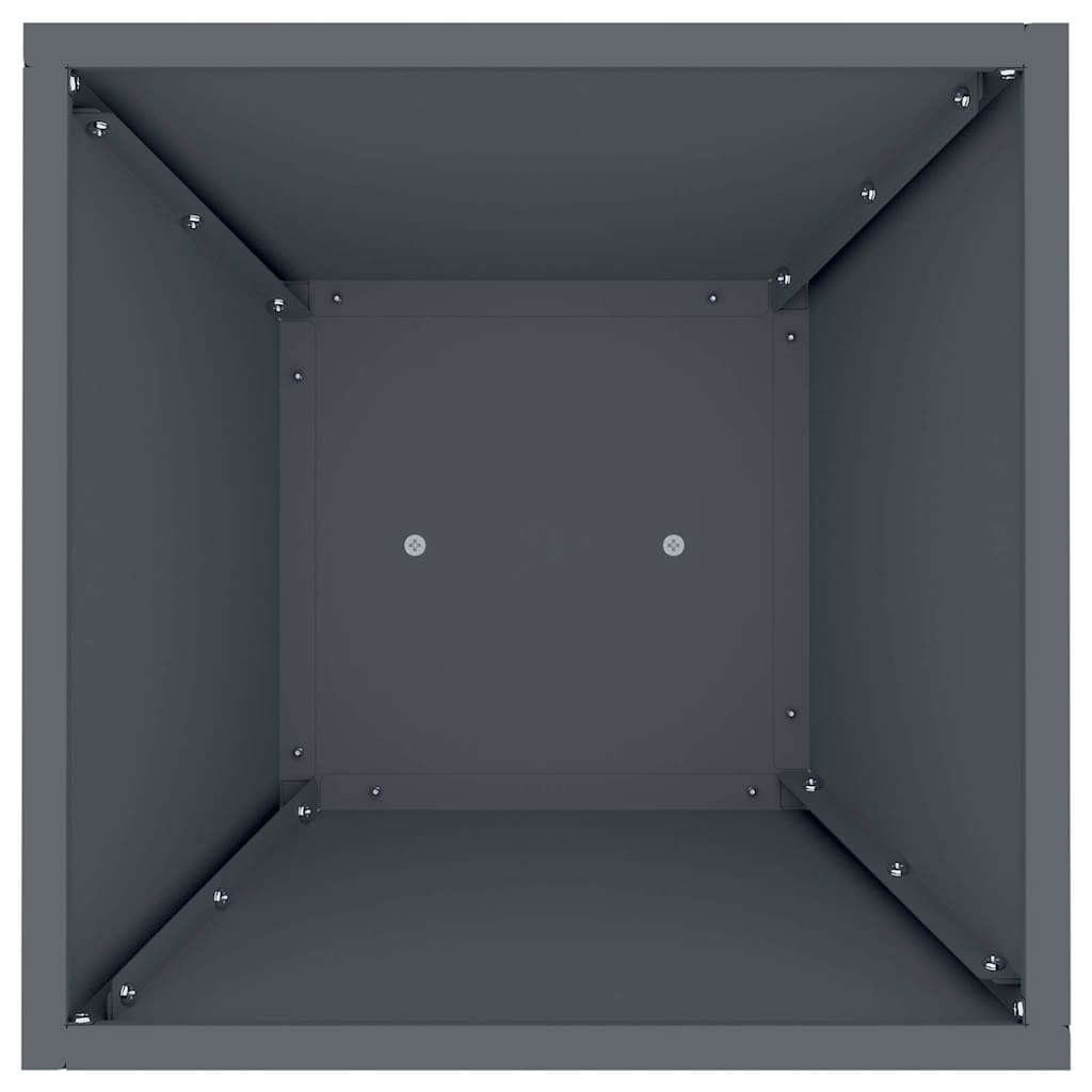 vidaXL Donica słupowa Antracyt 35 x 35 x 73 cm