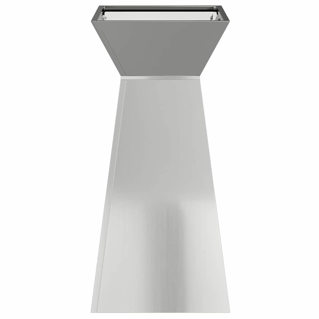 vidaXL Donica słupowa 2 pcs Srebrny 35 x 35 x 73 cm