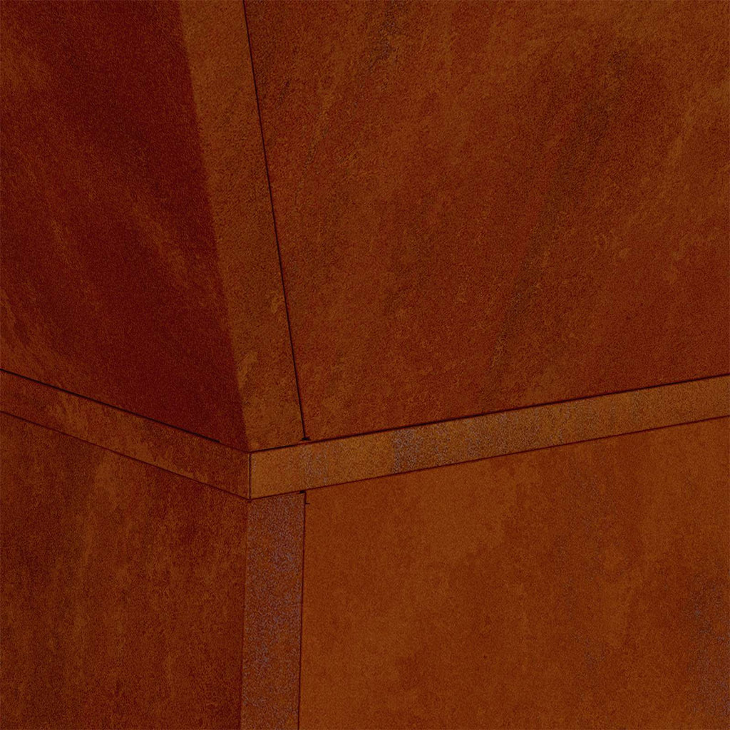 vidaXL Donica słupowa Srebrny 35 x 35 x 73 cm