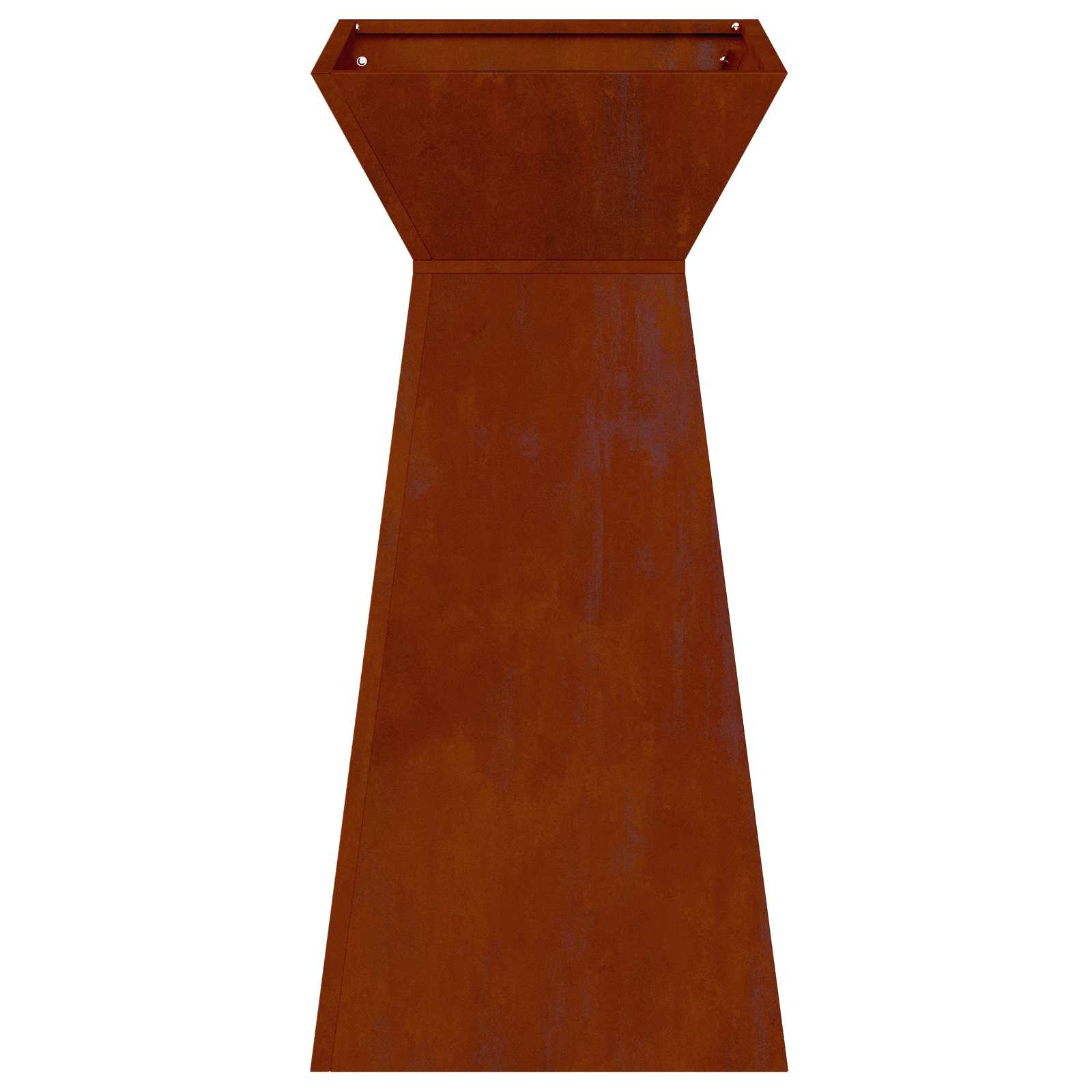 vidaXL Donica słupowa 2 pcs Srebrny 35 x 35 x 73 cm