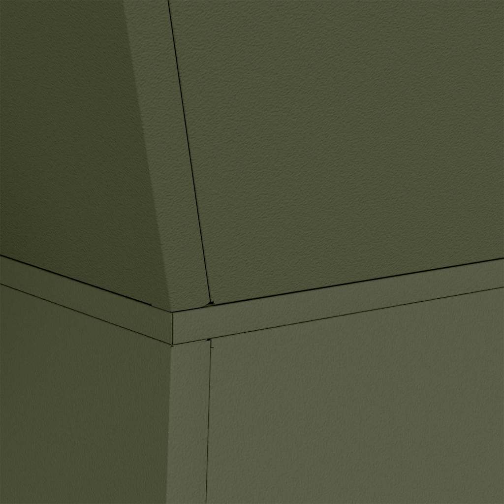 vidaXL Donica słupowa Oliwkowy 40 x 40 x 100 cm
