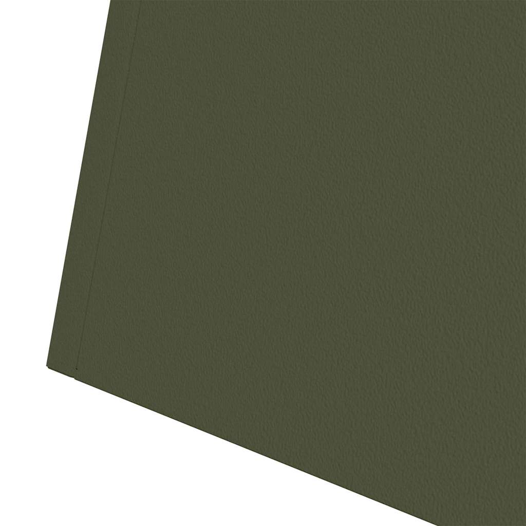 vidaXL Donica słupowa 2 pcs Oliwkowy 40 x 40 x 100 cm