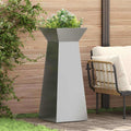 vidaXL Donica słupowa 2 pcs Srebrny 40 x 40 x 100 cm