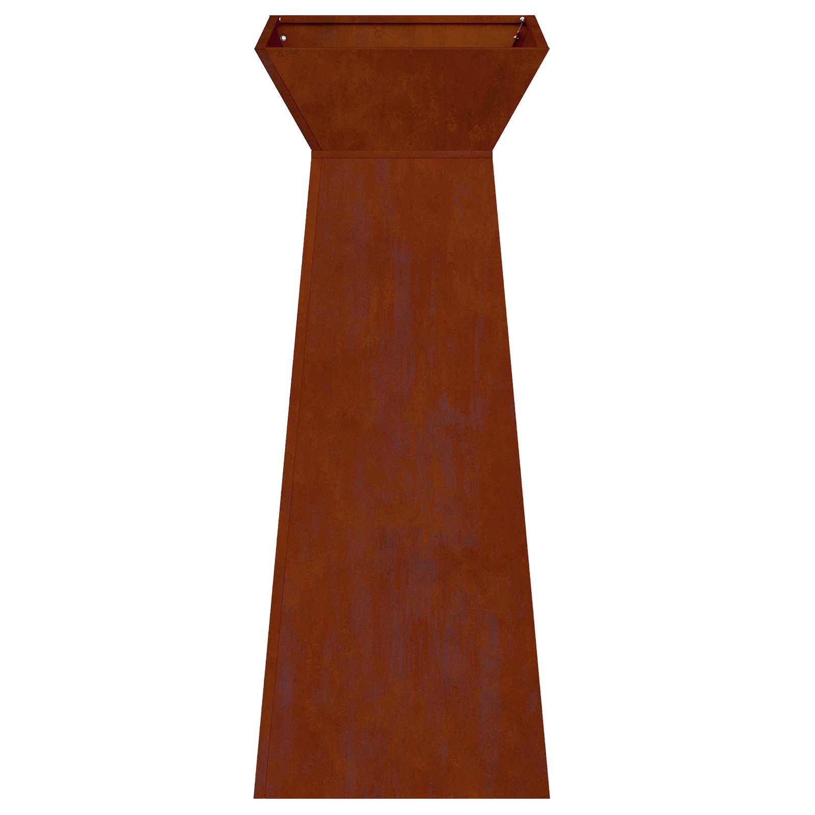 vidaXL Donica słupowa Srebrny 40 x 40 x 100 cm