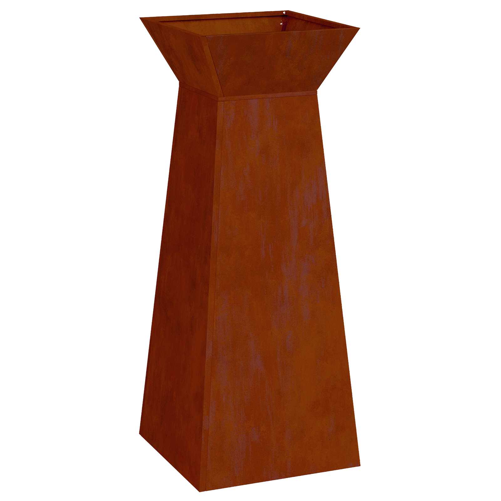 vidaXL Donica słupowa 2 pcs Srebrny 40 x 40 x 100 cm