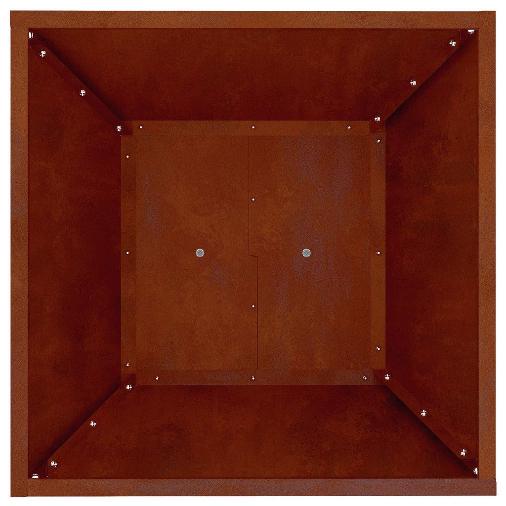 vidaXL Donica słupowa 2 pcs Srebrny 40 x 40 x 100 cm