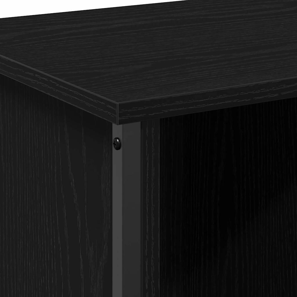 vidaXL Szafka pod telewizor Czarny Dąb 102 x 35 x 45 cm
