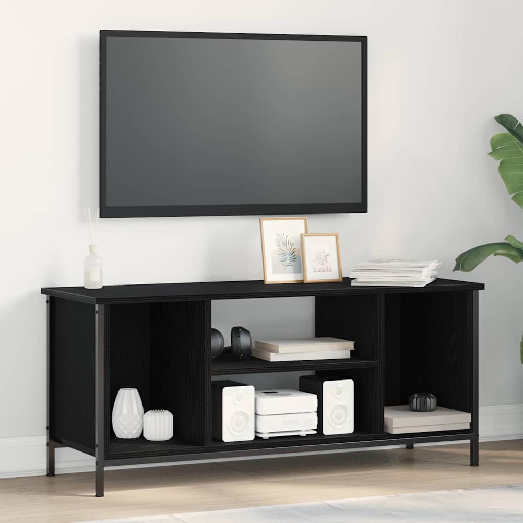 vidaXL Szafka pod telewizor Czarny Dąb 102 x 35 x 45 cm
