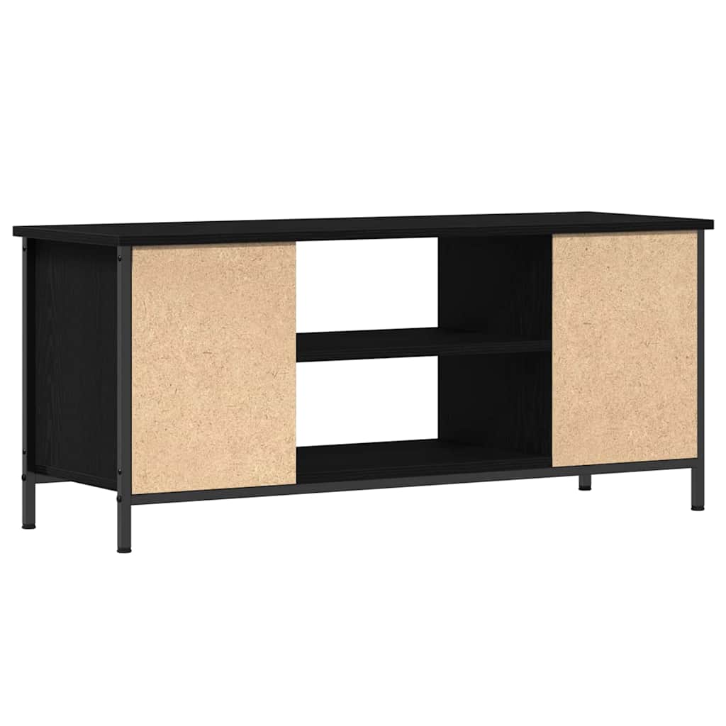 vidaXL Szafka pod telewizor Czarny Dąb 102 x 35 x 45 cm