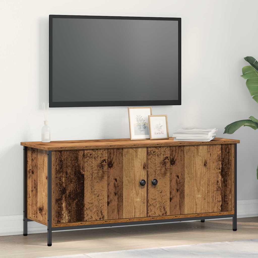 vidaXL Szafka pod telewizor Stare drewno 100 x 35 x 45 cm