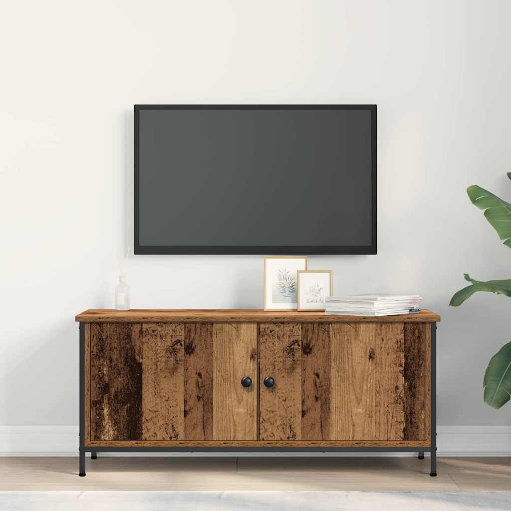 vidaXL Szafka pod telewizor Stare drewno 100 x 35 x 45 cm
