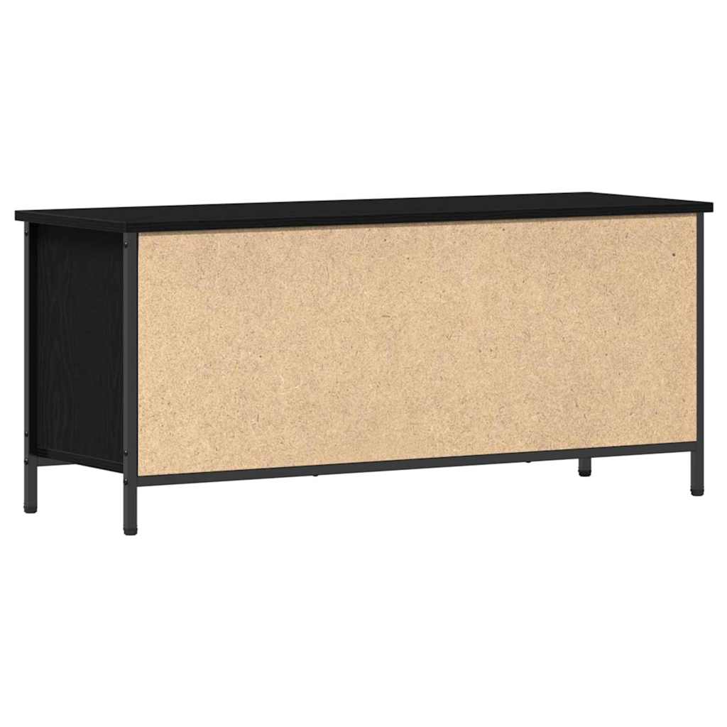 vidaXL Szafka pod telewizor Czarny Dąb 100 x 35 x 45 cm