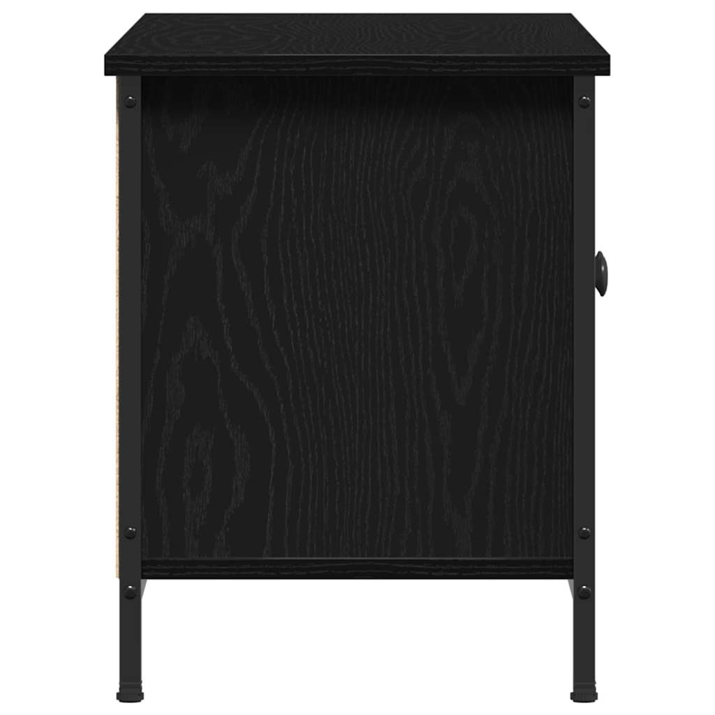 vidaXL Szafka pod telewizor Czarny Dąb 100 x 35 x 45 cm