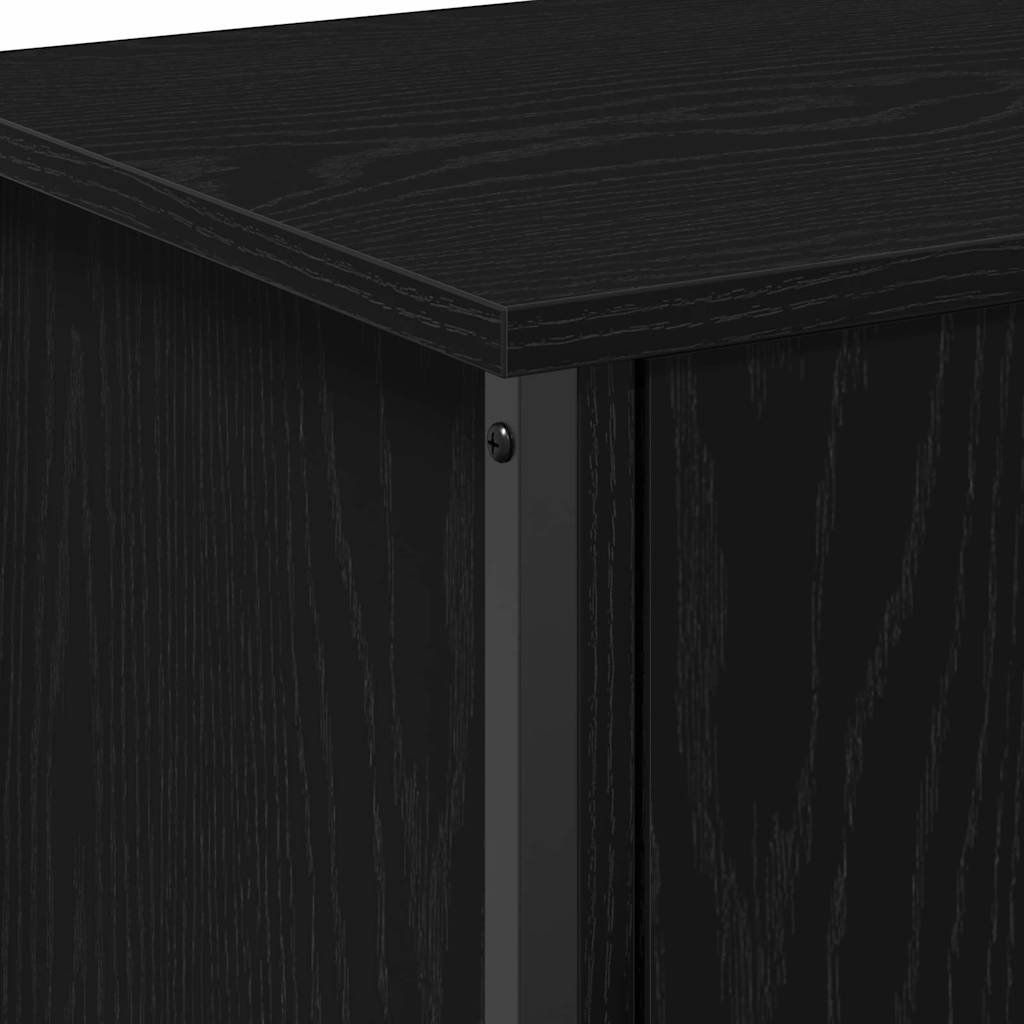 vidaXL Szafka pod telewizor Czarny Dąb 60 x 35 x 45 cm