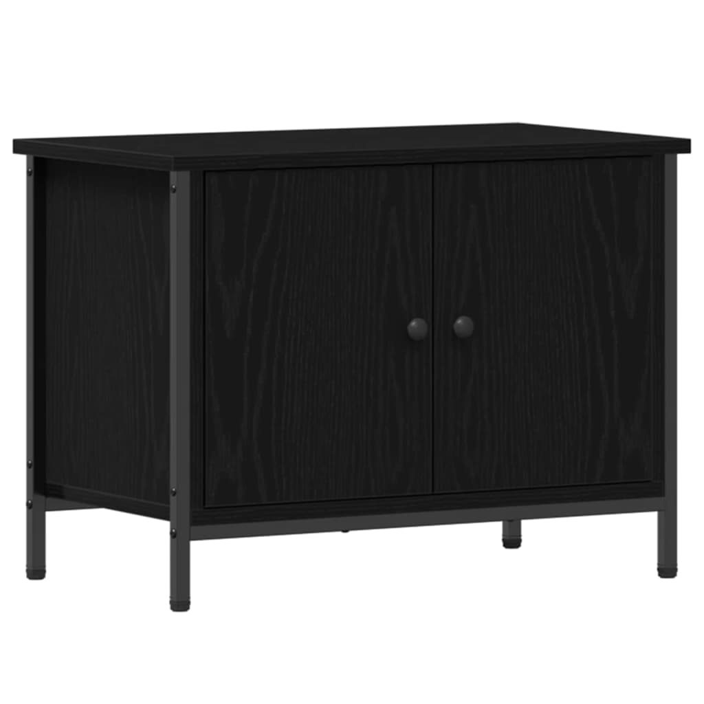 vidaXL Szafka pod telewizor Czarny Dąb 60 x 35 x 45 cm