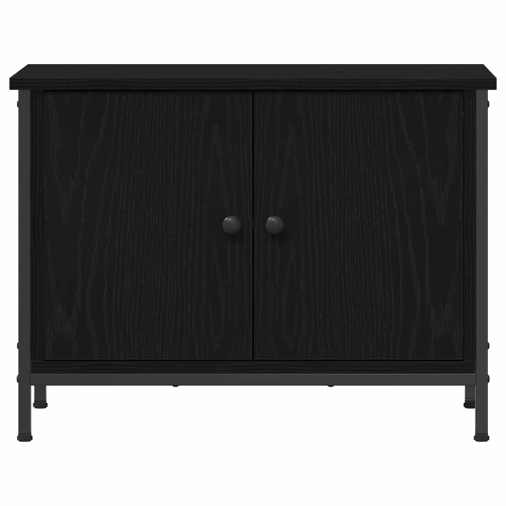 vidaXL Szafka pod telewizor Czarny Dąb 60 x 35 x 45 cm