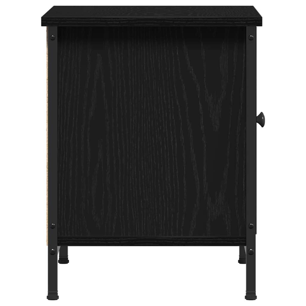 vidaXL Szafka pod telewizor Czarny Dąb 60 x 35 x 45 cm